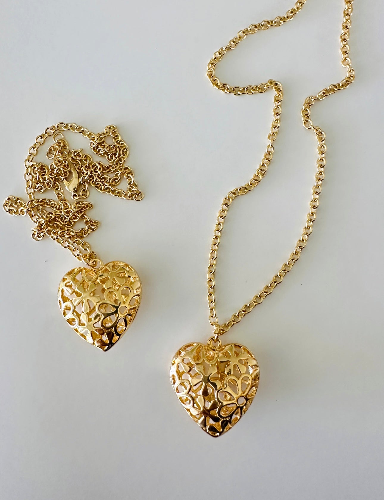 Flower Heart Necklace