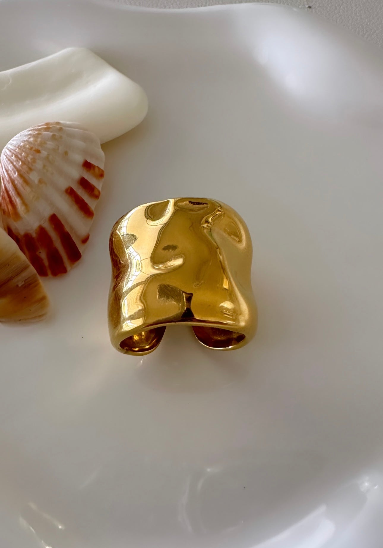 Hammered Chunky Ring
