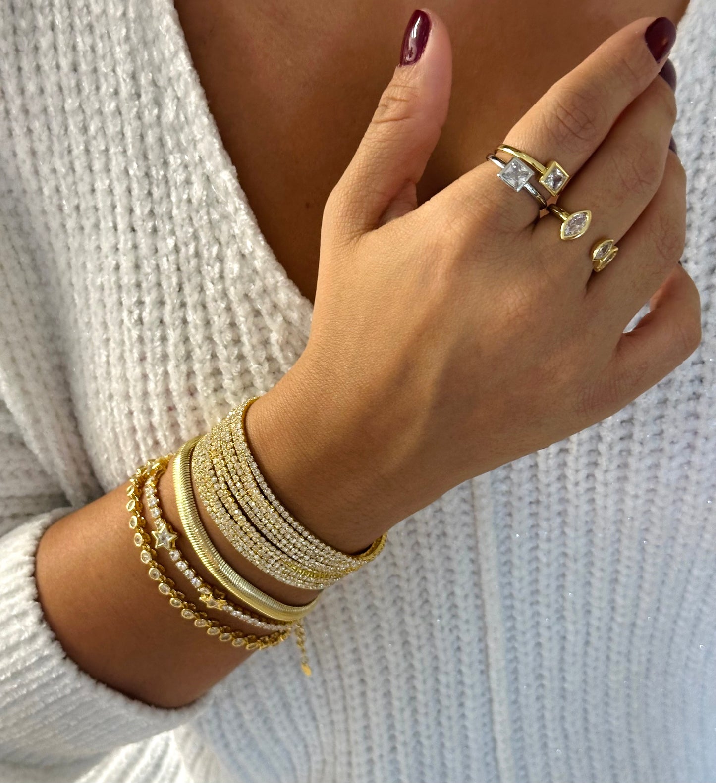 Elastic Tennis Bracelet