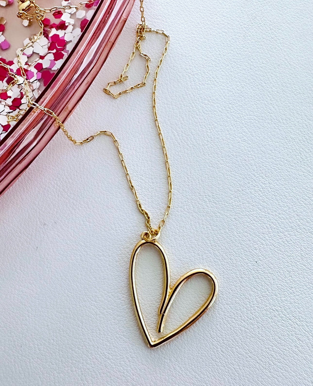 Handwritten Heart Necklace