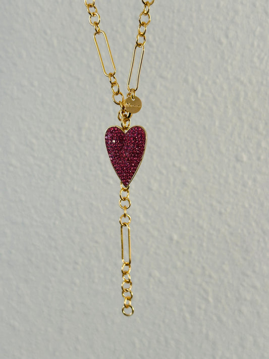 Pink Heart Necklace