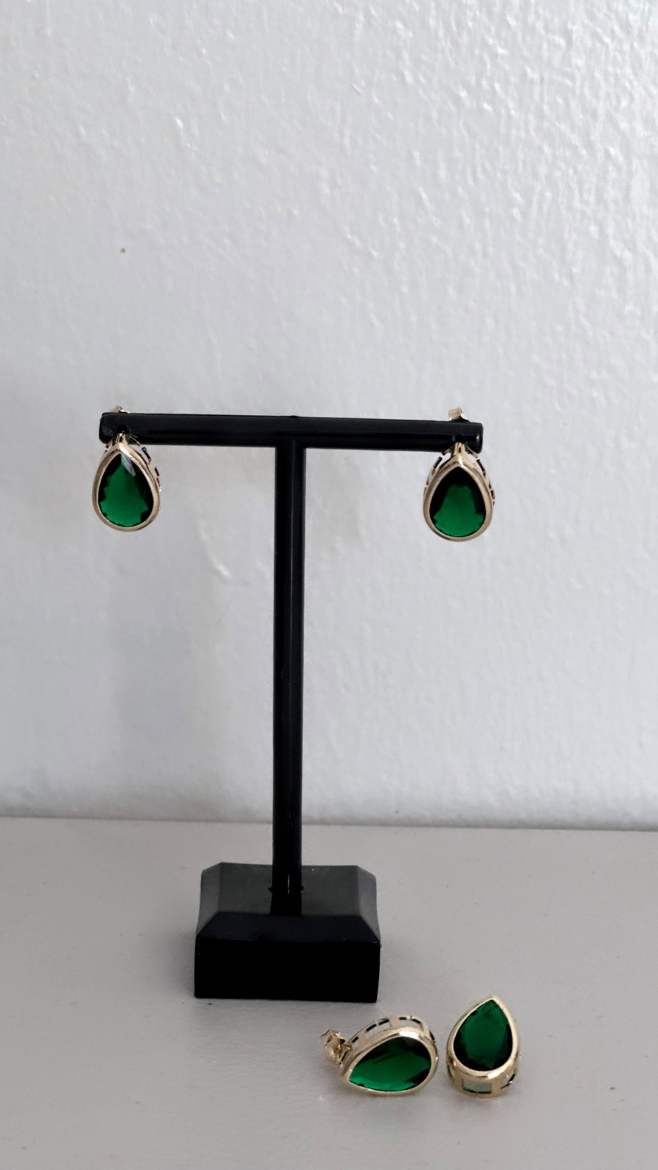 Green Drop Studs