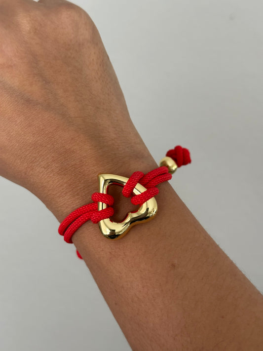 Heart Cord Bracelet