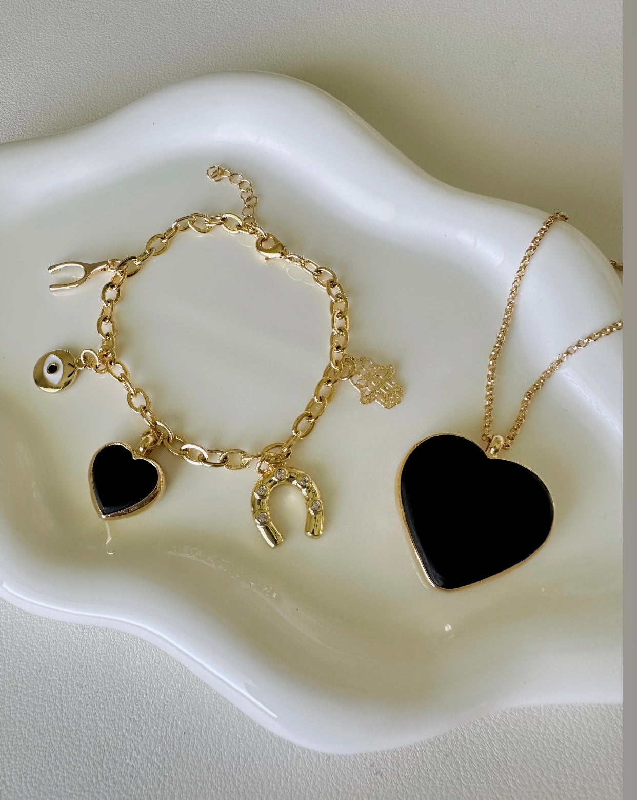 Azabache Heart Necklace