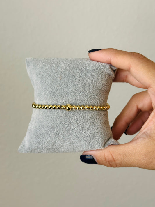 Gold Beaded Bracelet