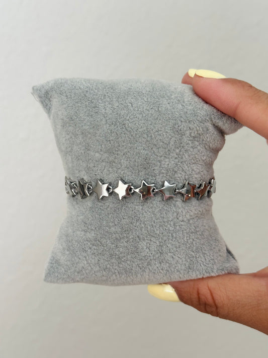 Silver Stars Bracelet